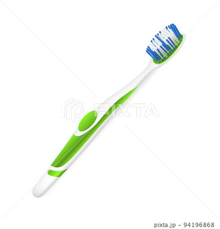 Realistic toothbrush. Useful item for hygiene and oral care 94196868