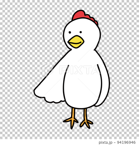 ニワトリ　指差し　鶏 94196946