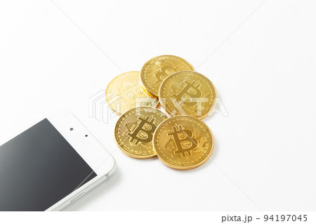 ビットコインとスマホ 94197045