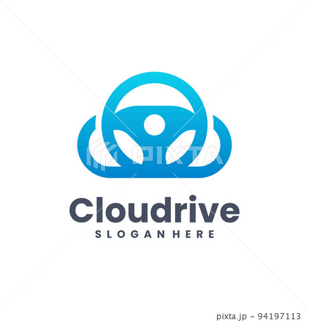 Cloud drive technology logo vector Cloud drive technology logo vector 94197113