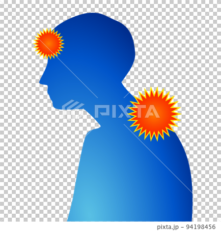 頭痛　首の痛み　ストレートネック　首こり 94198456