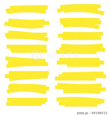 Yellow highlighter strokes 94198515