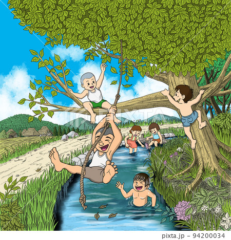 川遊び 川遊び 94200034