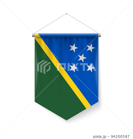 Pennant Flag Icon of Solomon Islands 94200587