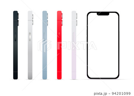 Novelty, modern gadget for smartphone version 14, set of 5 pieces, new original colors, template for web design on a white background - Vector Novelty, modern gadget for smartphone version 14, set of 5 pieces, new original colors, template for web design on a white background - Vector 94201099