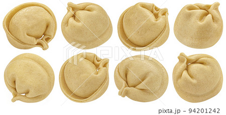 Cooked dumplings isolated on white background 94201242