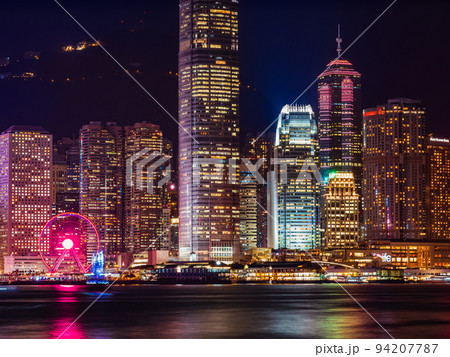 香港 ビクトリア・ハーバー 夜景 香港 ビクトリア・ハーバー 夜景 94207787