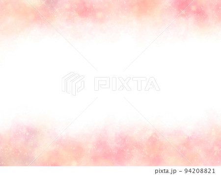 ピンクと黄色の淡いもやの中に星のように光が輝く水彩風背景素材 ピンクと黄色の淡いもやの中に星のように光が輝く水彩風背景素材 94208821