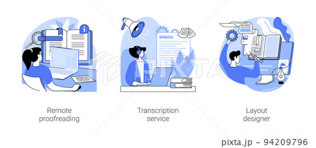 Editorial services isolated cartoon vector illustrations se Editorial services isolated cartoon vector illustrations se 94209796
