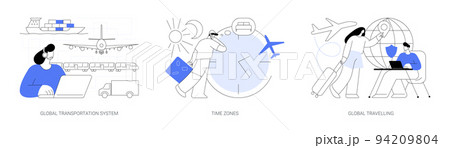 International business coordination abstract concept vector illustrations. International business coordination abstract concept vector illustrations. 94209804