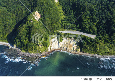 小樽 オタモイ海岸を空撮 小樽 オタモイ海岸を空撮 94211609