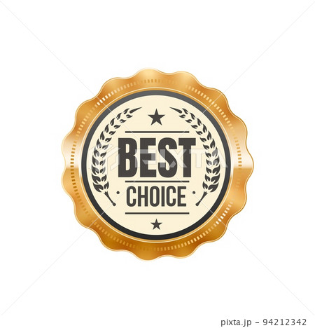 Best choice golden label Royalty Free Vector Image