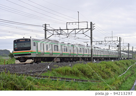 高崎線　岡部ー本庄　JR東日本　E231系1000番台　K-42編成（国府津） 94213297