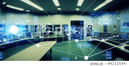 コントロールルームと通信ネットワーク コントロールルームと通信ネットワーク 94213544