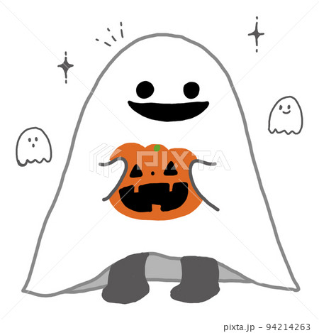 Halloween A child who transforms into a ghost... - Stock ...