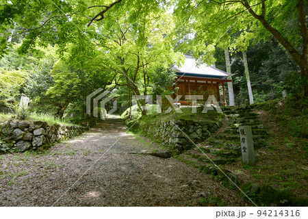 鶏足寺 参道と護摩堂 滋賀県長浜市 鶏足寺 参道と護摩堂 滋賀県長浜市 94214316