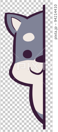 黑柴犬看著你 94214410