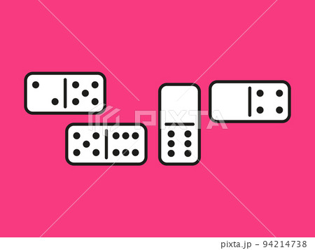 Premium Photo  Dominoes game blocks white color with black dots isolated  against white background 3d illustration