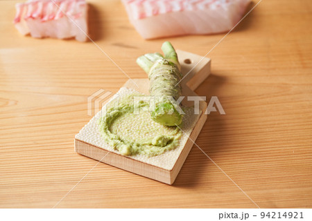鮫皮ですりおろした山葵 鮫皮ですりおろした山葵 94214921