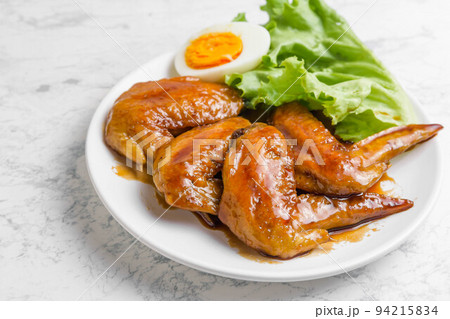 鶏手羽先の照り焼き 94215834