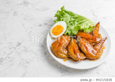 鶏手羽先の照り焼き 鶏手羽先の照り焼き 94215836