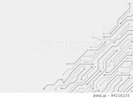Abstract digital background with technology circuit board texture. Electronic motherboard illustration. Communication and engineering concept. Vector illustration 94216235