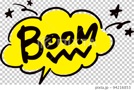 手書きの吹き出し文字「BOOM」 手書きの吹き出し文字「BOOM」 94216853