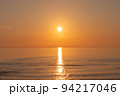 海　朝日　夕陽 94217046