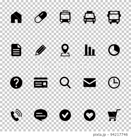 Set of vector icons for internet and smartphones - Stock Illustration ...