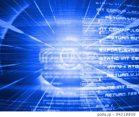 Blue background with coding Blue background with coding 94218830
