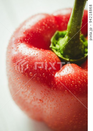 Fresh red pepper on wooden table Fresh red pepper on wooden table 94218868