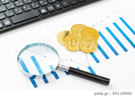 ビットコインとグラフ 94219000