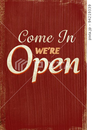 Vintage open sign Vintage open sign 94219339
