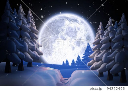 Winter snow scene 94222496