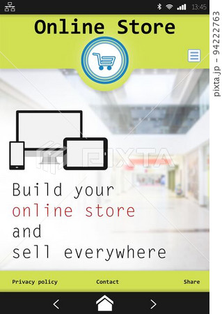 Screen of an online store Screen of an online store 94222763