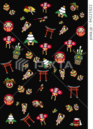 かわいいお正月のイラスト素材1 94225922