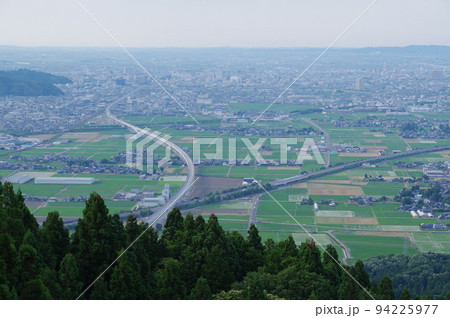 文殊山からの北方向福井市の眺め 94225977