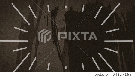 Image of white radiating lines over flashing brown distortion on black background Image of white radiating lines over flashing brown distortion on black background 94227165