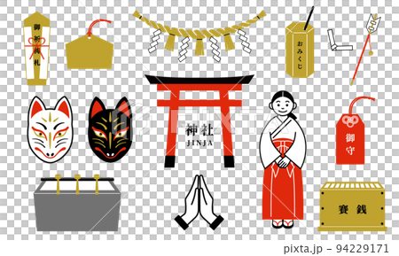 神社圖標集 94229171