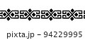 Ethnic repeating ornament. Seamless pattern. Isolated on a white background. 94229995