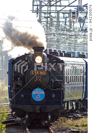 敦賀港線　敦賀ー敦賀港　JR西日本　C56-160（梅小路）＋12系（宮原）　SL敦賀きらめき号 94230974