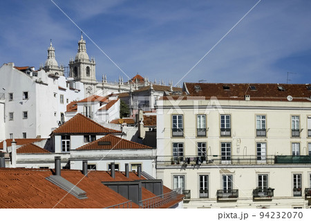 Portugal, Lisbon, View of old town 94232070