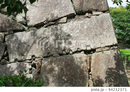【日本100名城】福山城　石垣と矢穴2　広島県福山市 94232371