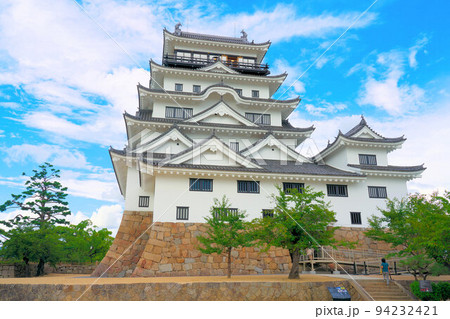 【日本100名城】福山城　外観復元完成後の天守6　広島県福山市 94232421
