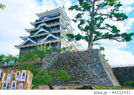 【日本100名城】福山城　鉄板張り北壁外観復元完成後の天守4　広島県福山市 94232431