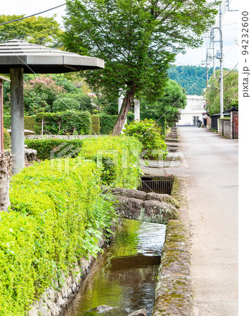 栃木県の城下町 喜連川の秋の景色 情緒豊かな御用堀 栃木県の城下町 喜連川の秋の景色 情緒豊かな御用堀 94232600