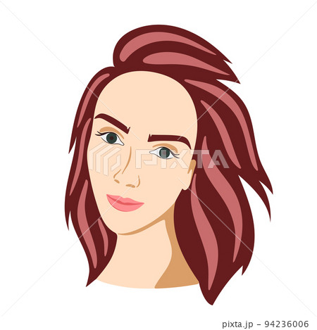Abstract woman portrait isolated vector illustration Abstract woman portrait isolated vector illustration 94236006
