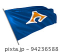 Proud flag of Shizuoka Prefecture of Japan fluttering in the wind. 3d illustration 94236588