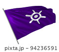 Proud flag of Tokyo Metropolis of Japan fluttering in the wind. 3d illustration 94236591