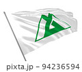 Proud flag of Toyama Prefecture of Japan fluttering in the wind. 3d illustration 94236594